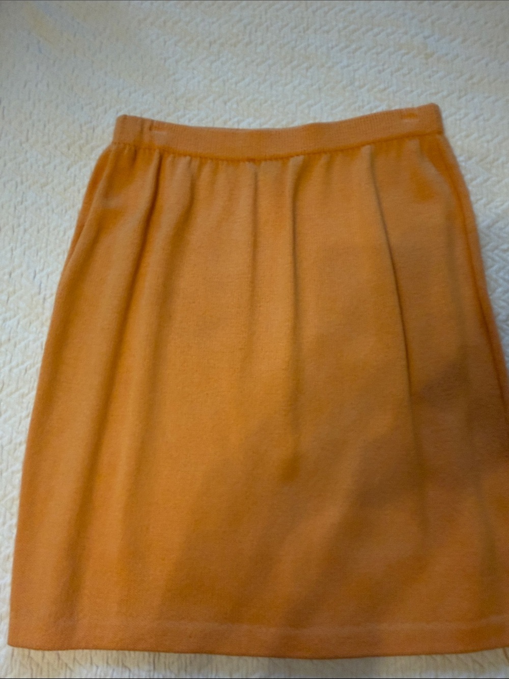 Classic st John Santana Women's Peach Knit Skirt